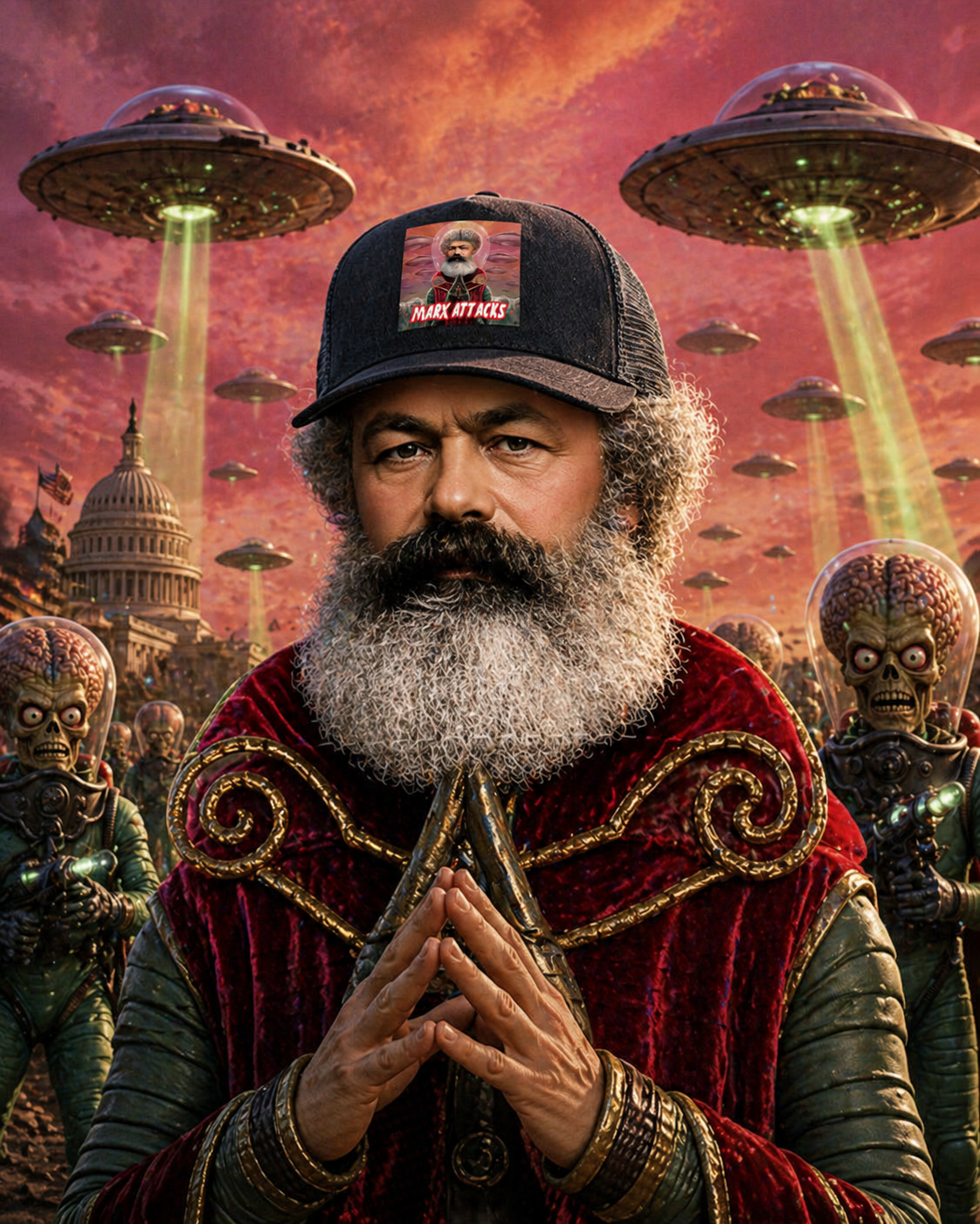Casquette Trucker Marx Attacks | Parodisiaque
