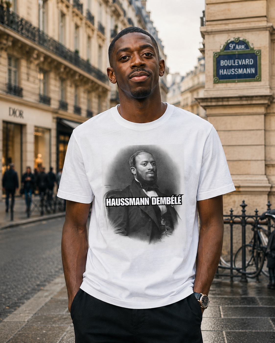 T-shirt Haussmann Dembélé | Parodisiaque
