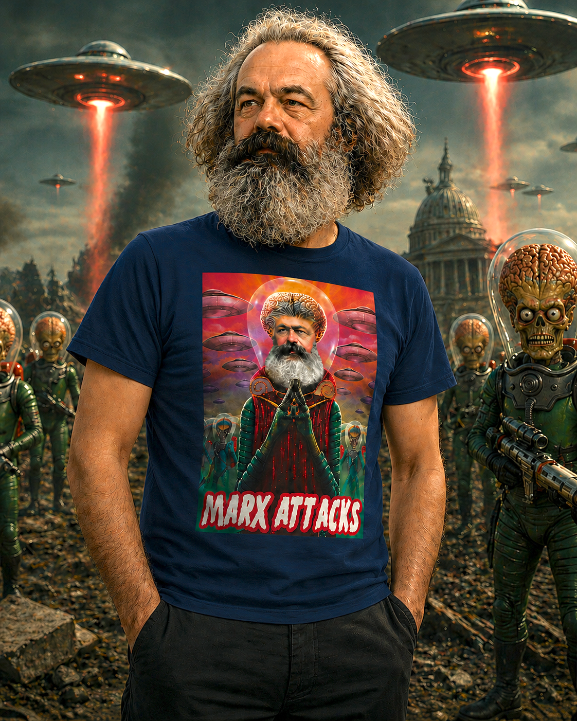 T-shirt Marx Attacks