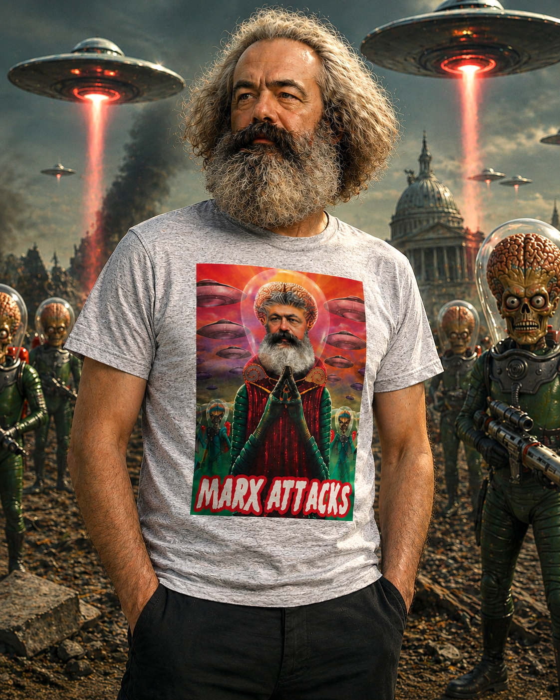 T-shirt Marx Attacks