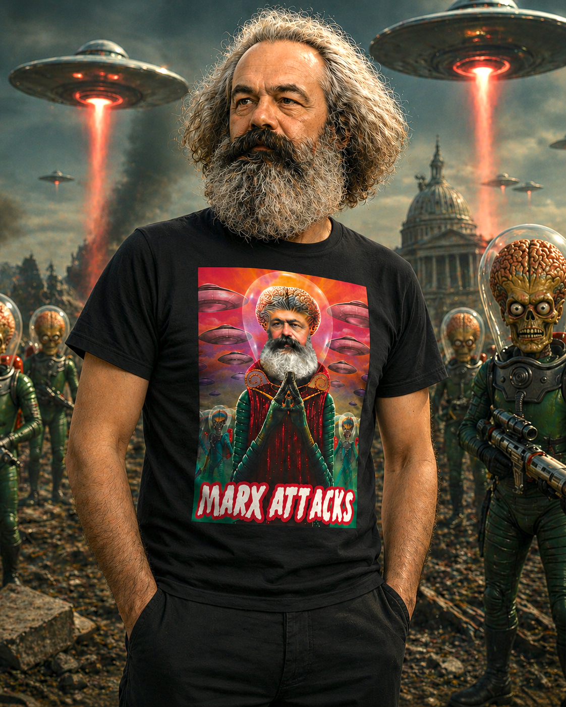 T-shirt Marx Attacks