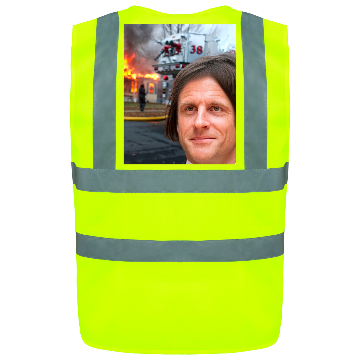 Gilet jaune Macron pyromane | Parodisiaque