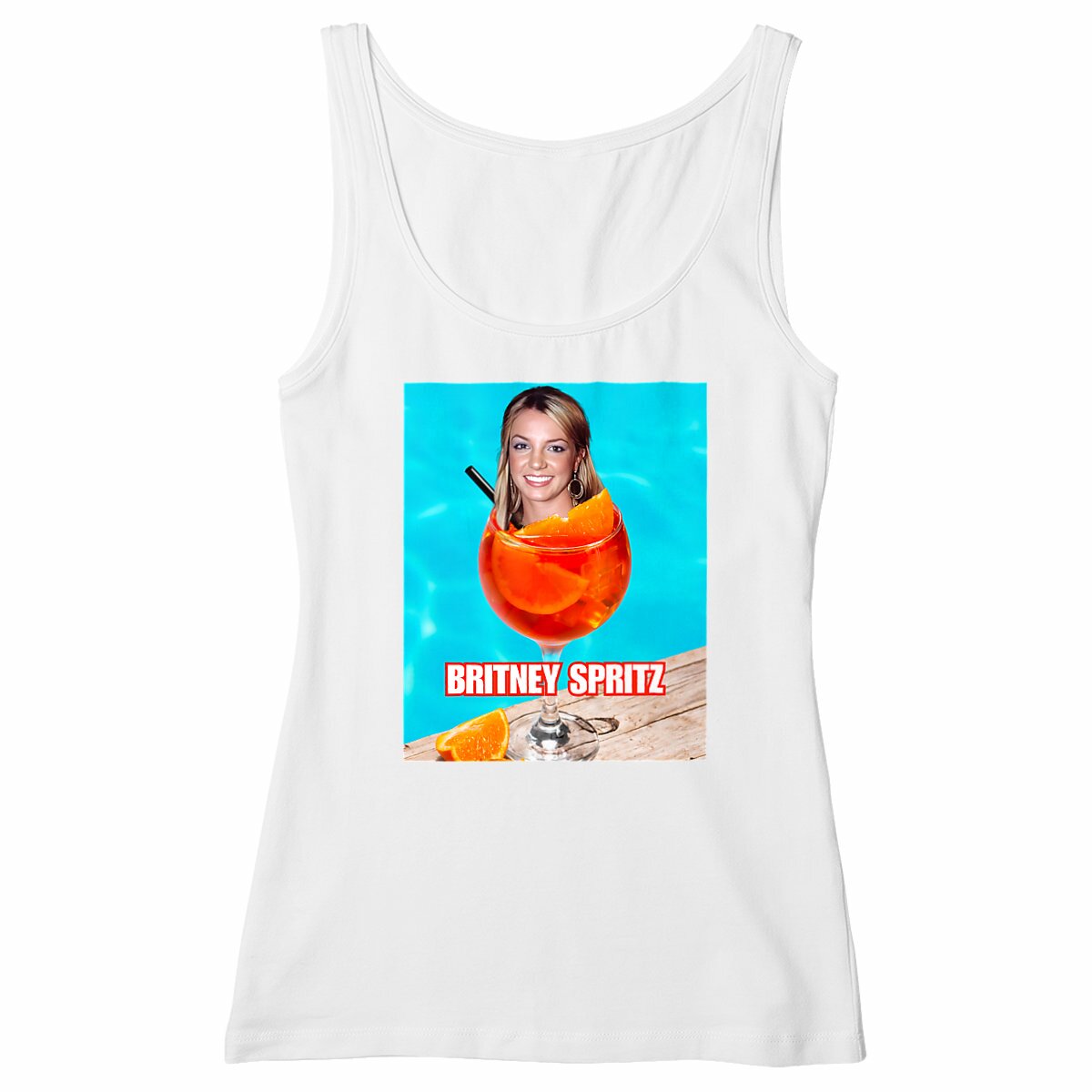 Débardeur Britney Spears | Parodisiaque - face_blanc