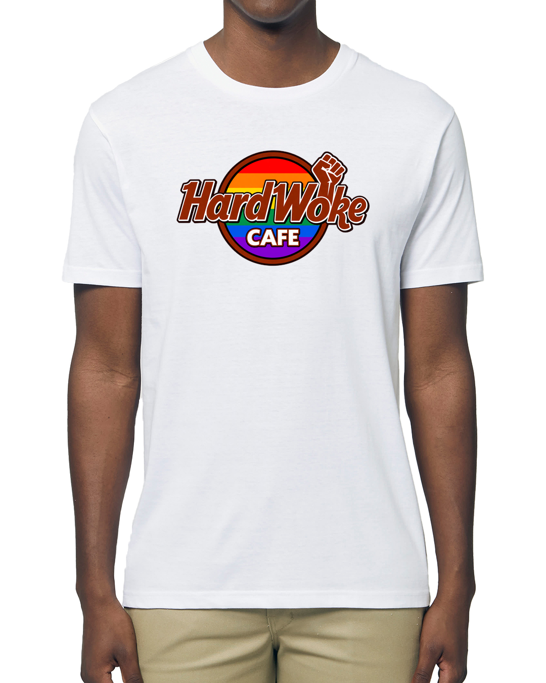 T-shirt Hard Woke Café | Parodisiaque