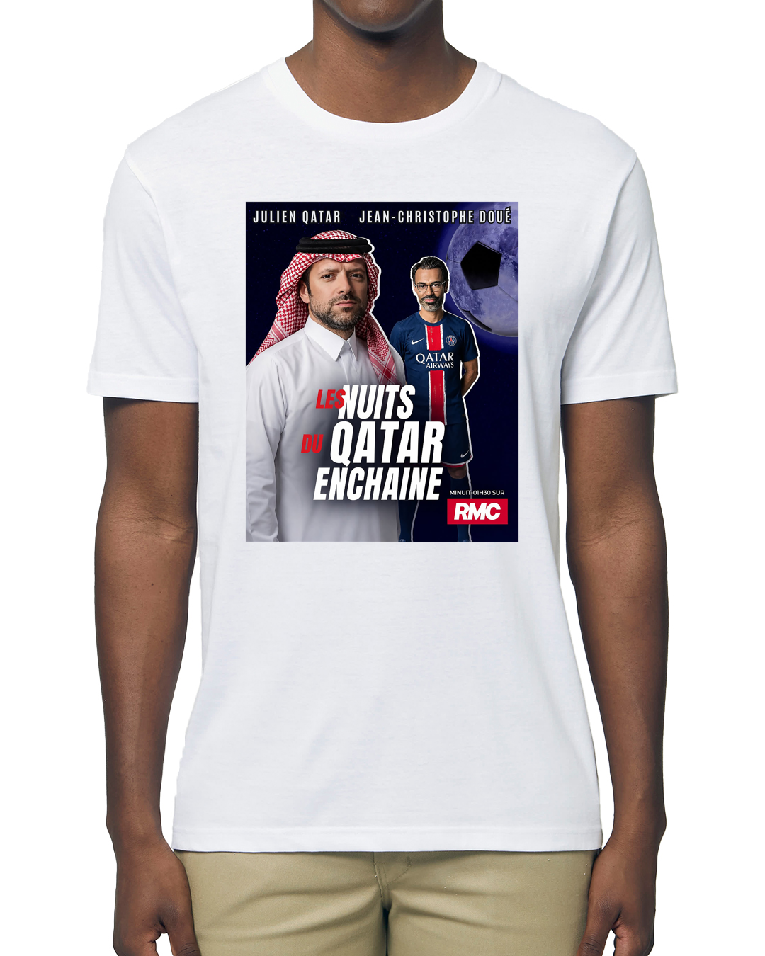T-shirt les nuits du Qatar enchaîné