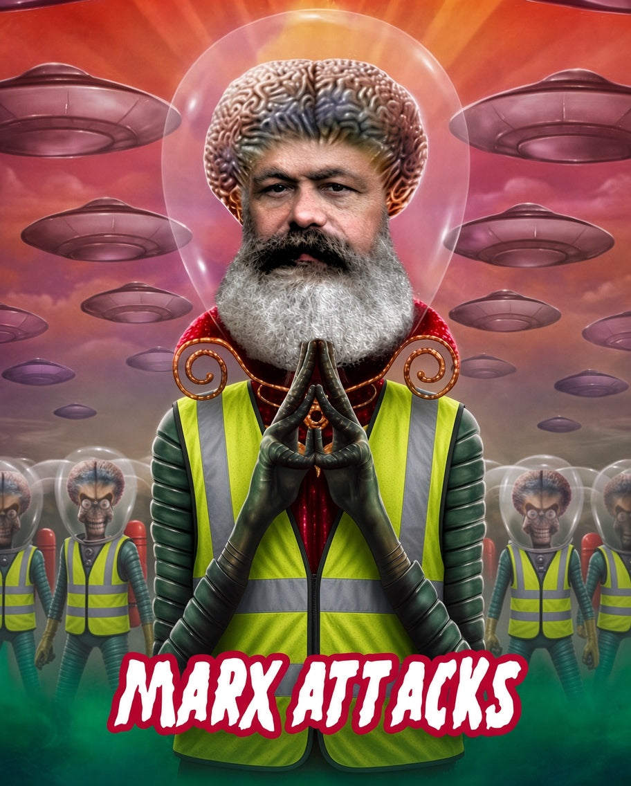 Gilet jaune Marx Attacks | Parodisiaque