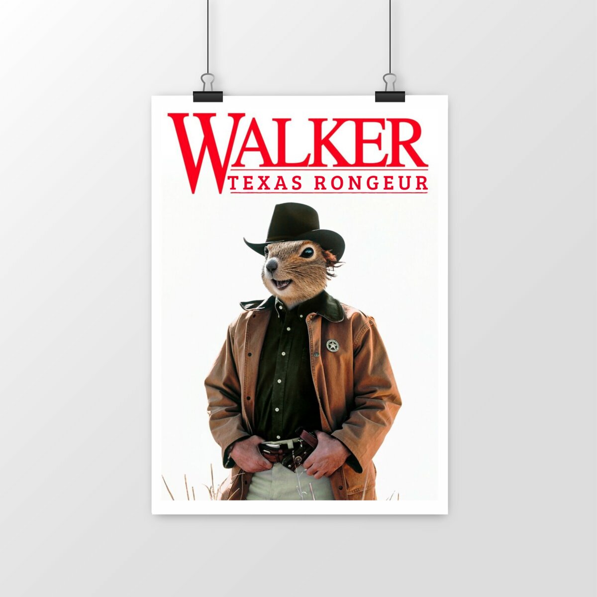 Poster Walker Texas Rongeur | Parodisiaque - portrait
